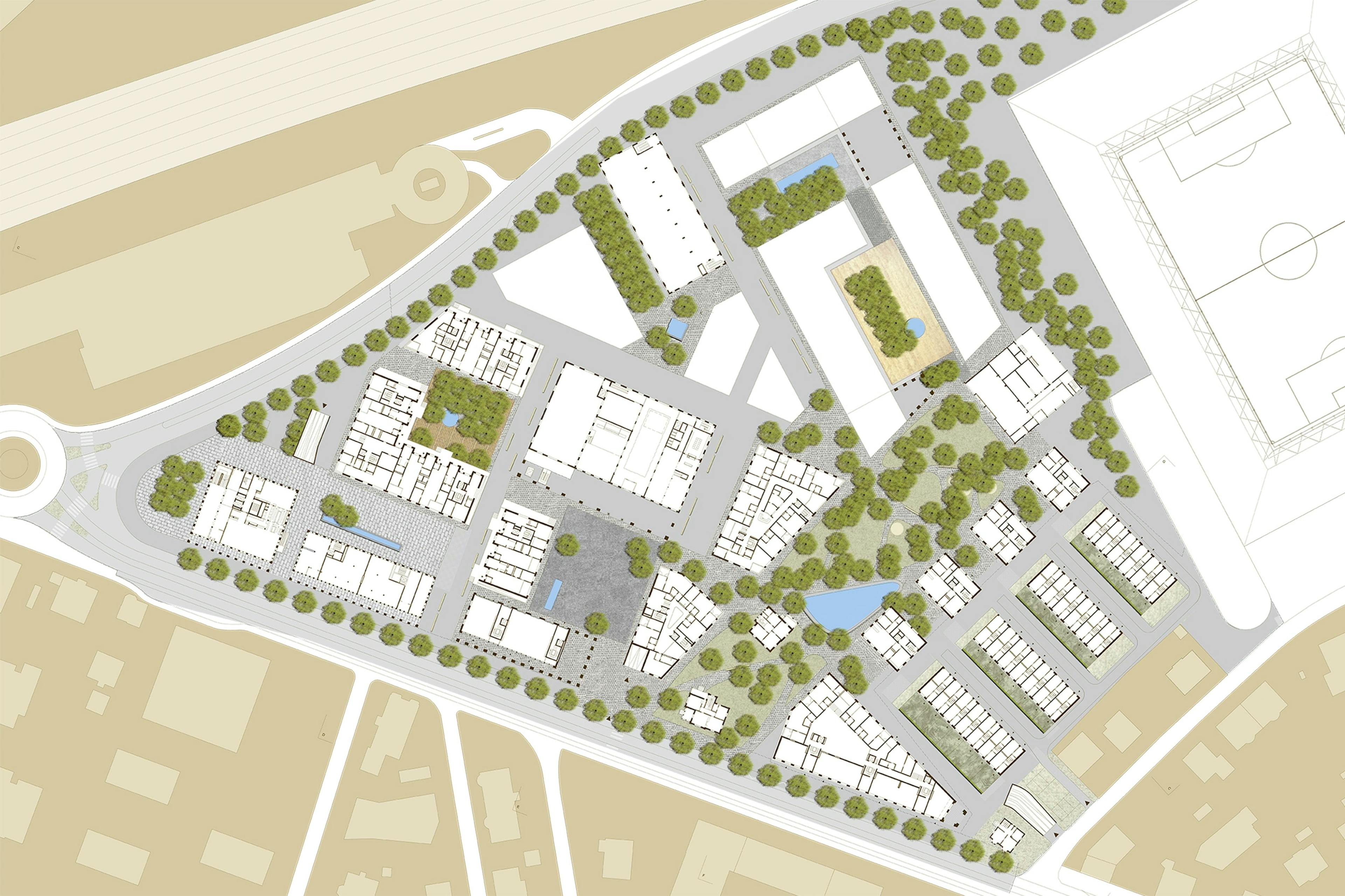 Torfeld Süd Aarau, Plan Situationsplan