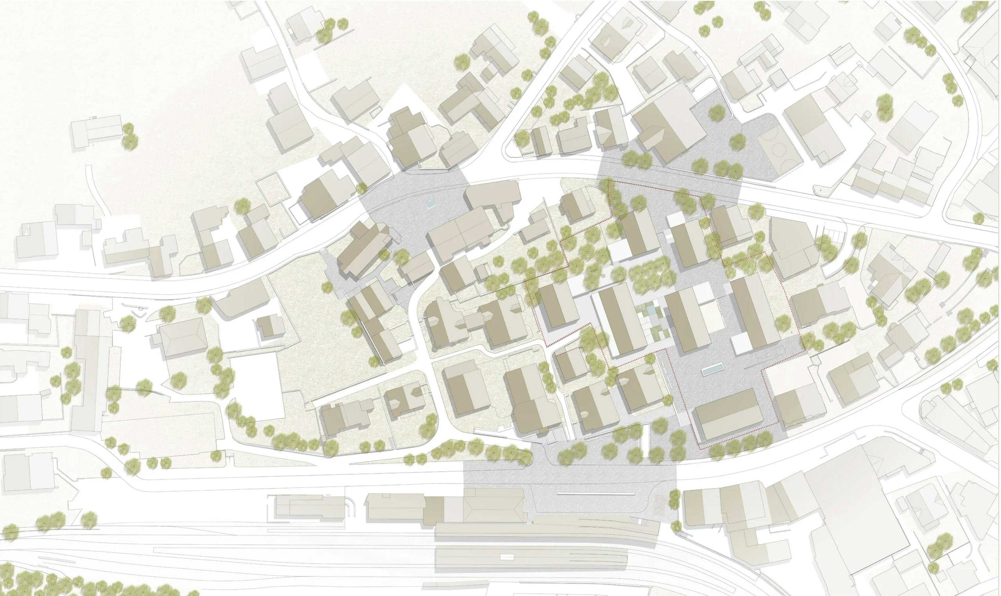 Montana Klosters, Situationsplan Vogelperspektive