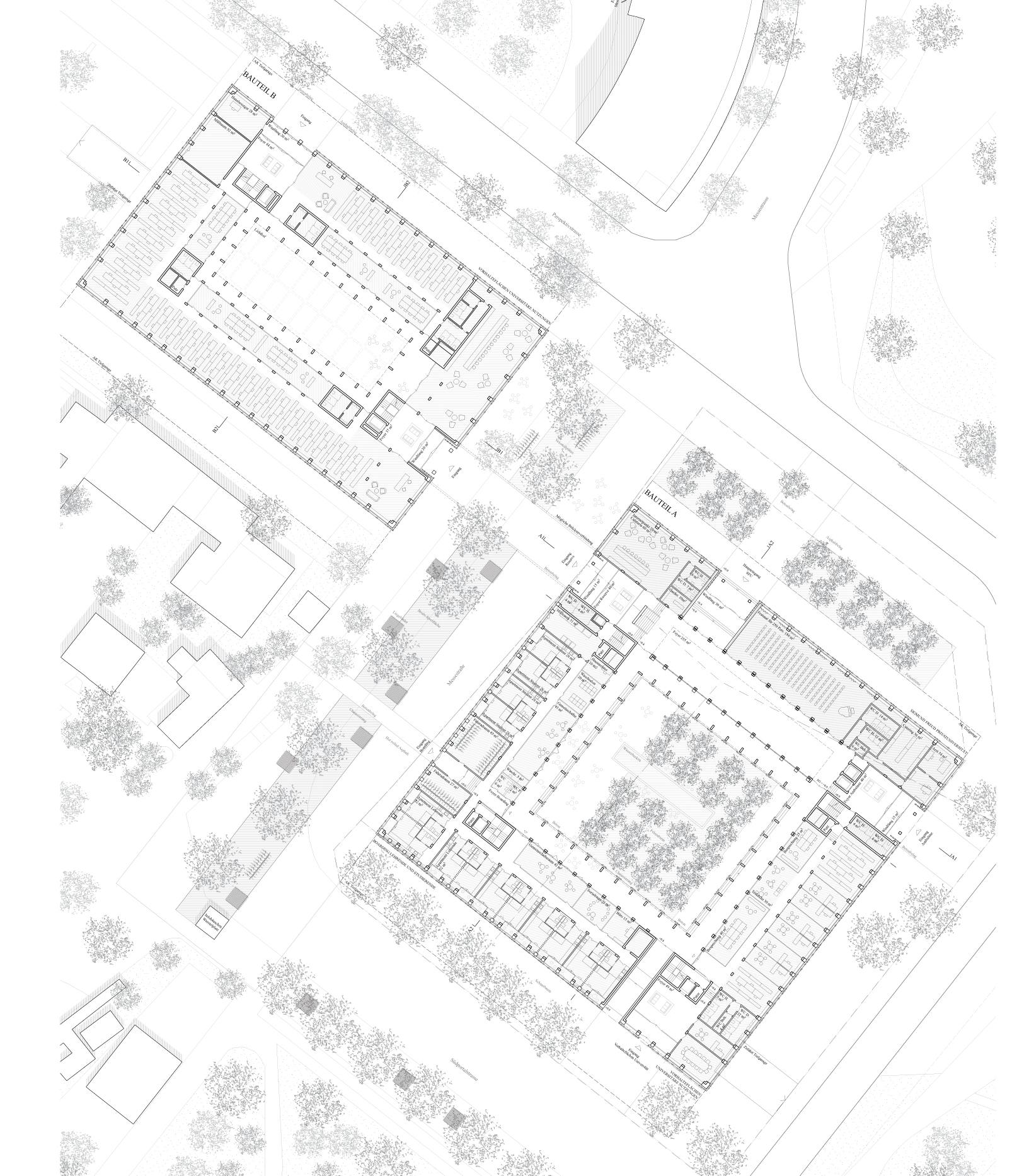 Sigmund Freud Universität, Wien, Situationsplan