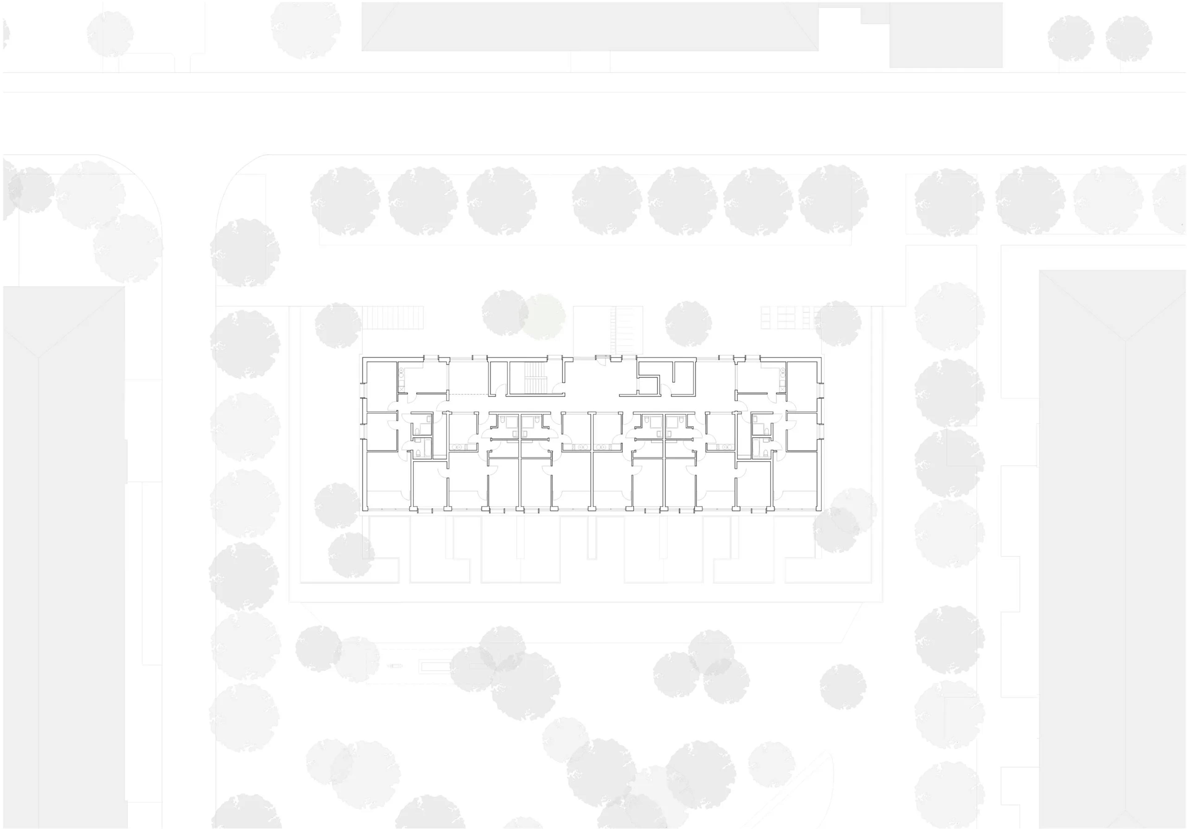 West-Albertinum, Neu Ulm, Situationsplan