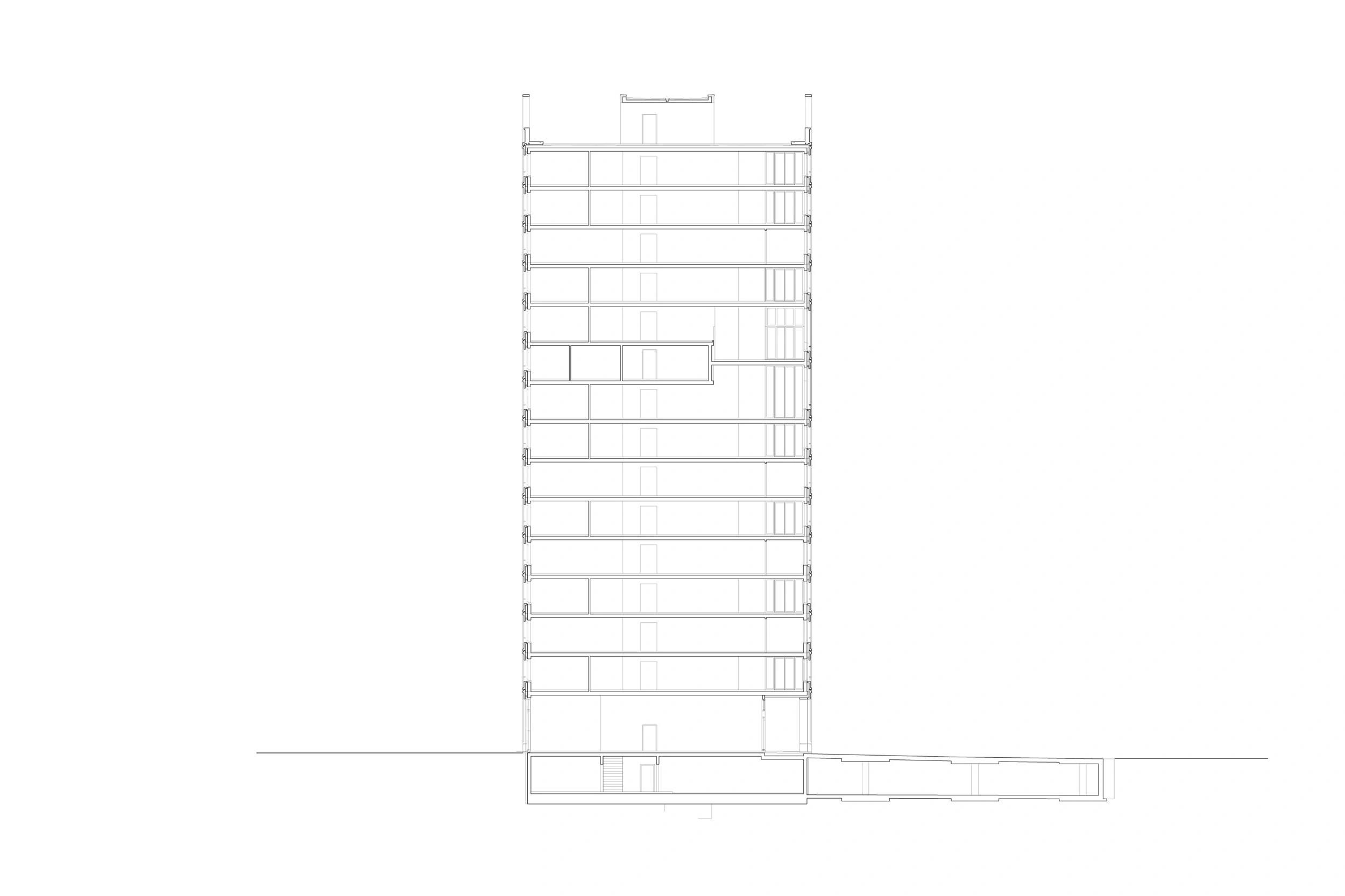 Am Rietpark, Schlieren, Schnitt Plan