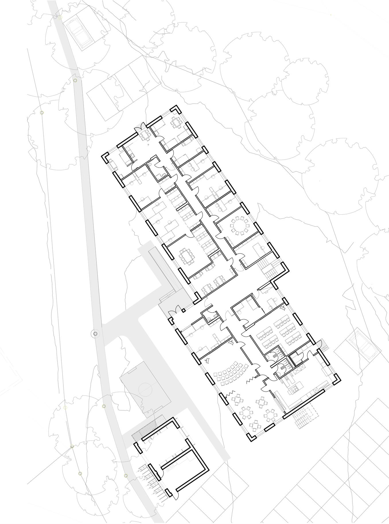Asylheim Churwalden, Situaionsplan