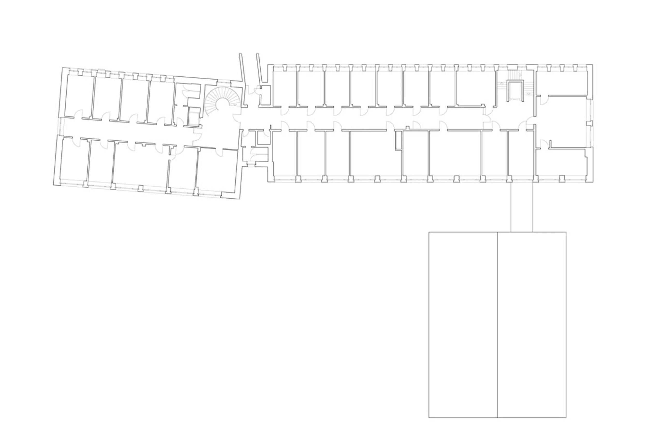 Forschungsanstalt WSL, Birmensdorf, Plan Vogelperspektive OG1