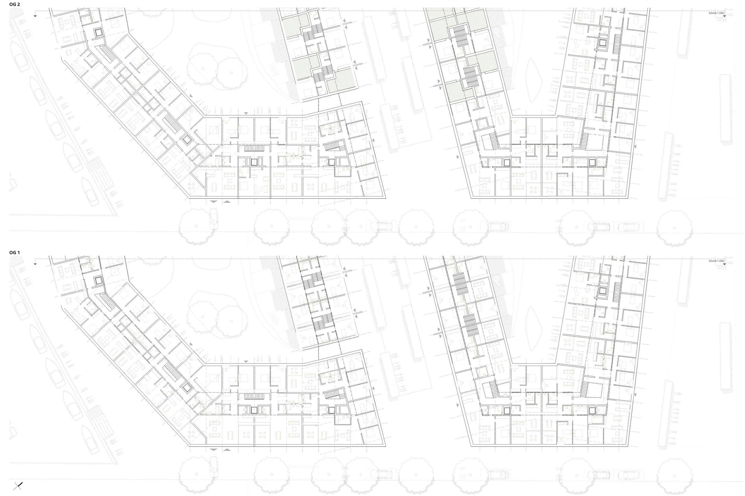 Les Iles de la Vie, Biel & Nidau, Plan Vogelperspektive