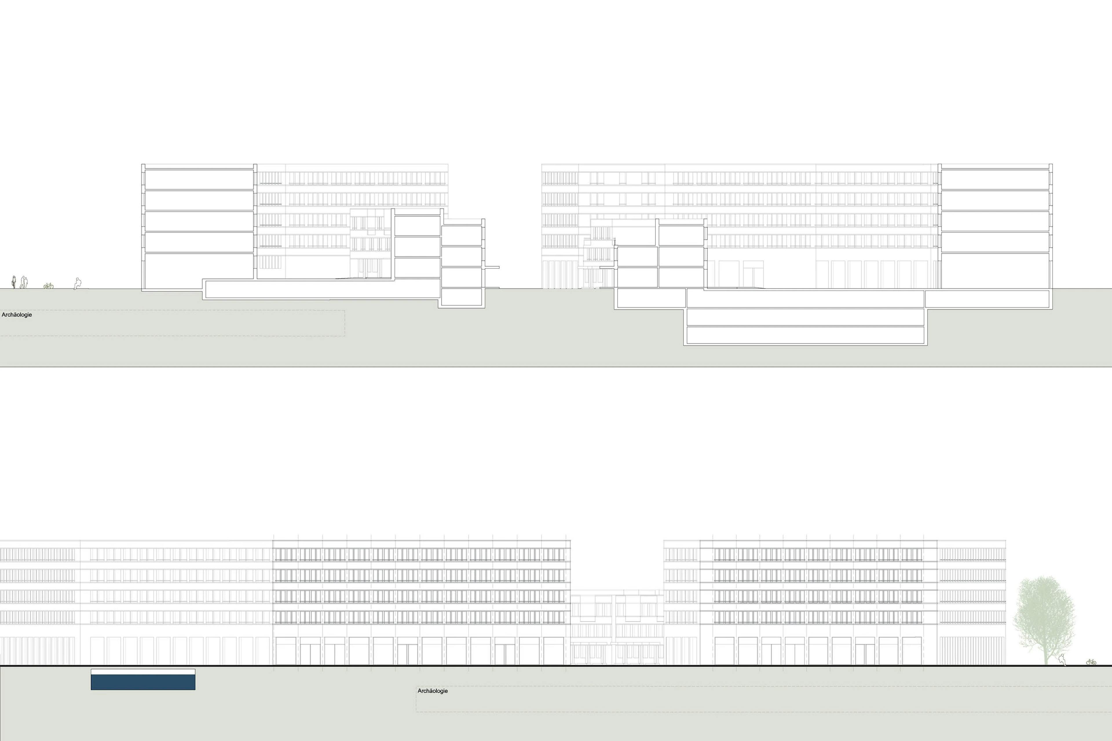 Les Iles de la Vie, Biel & Nidau, Querschnitt Plan