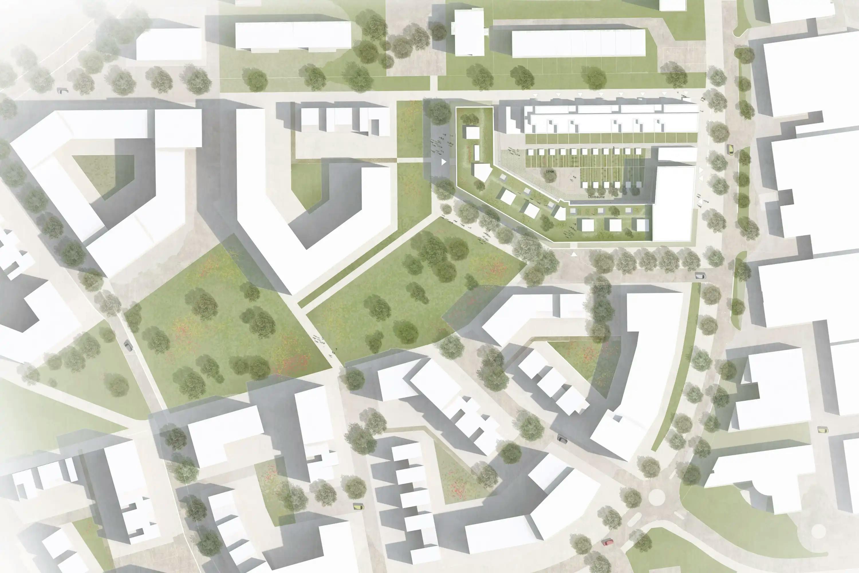 Illerpark, Neu-Ulm, Bauplan Lageplan