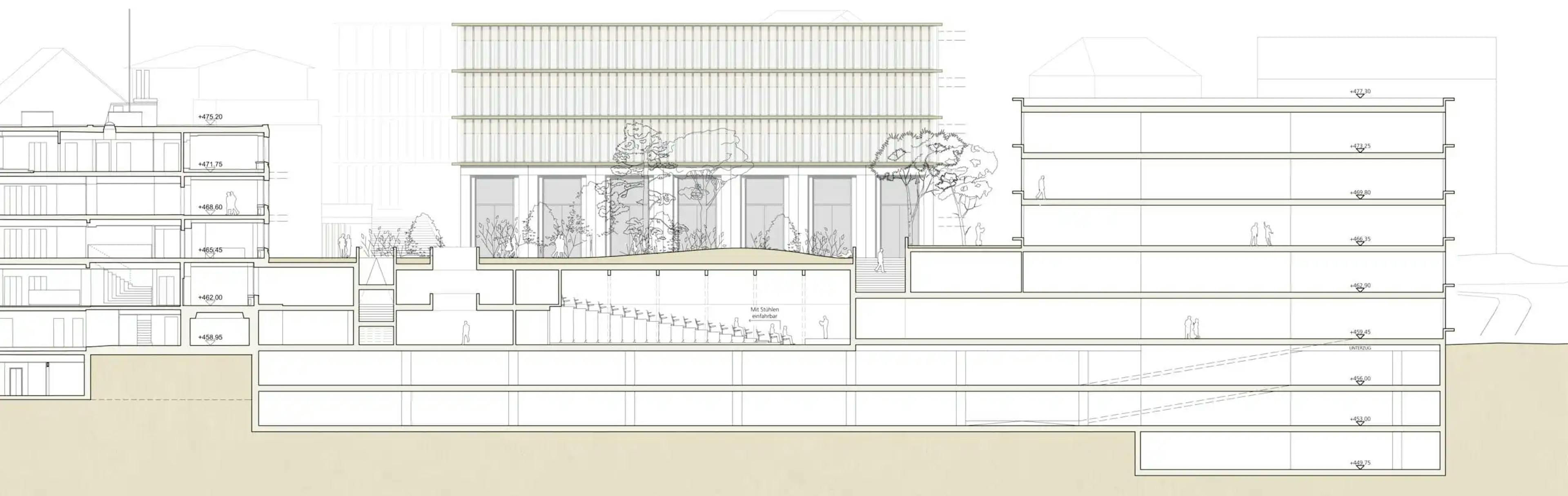 LGT Vaduz, Bauplan