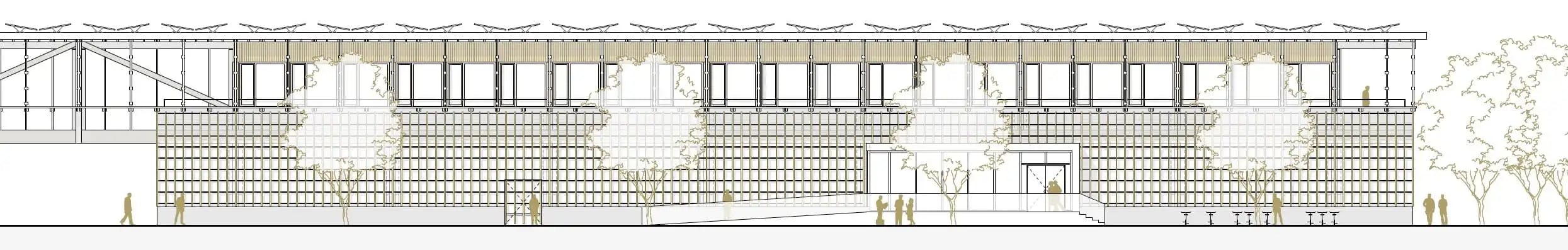 Kommandobrücke, Chur, Seitenschnitt Nord