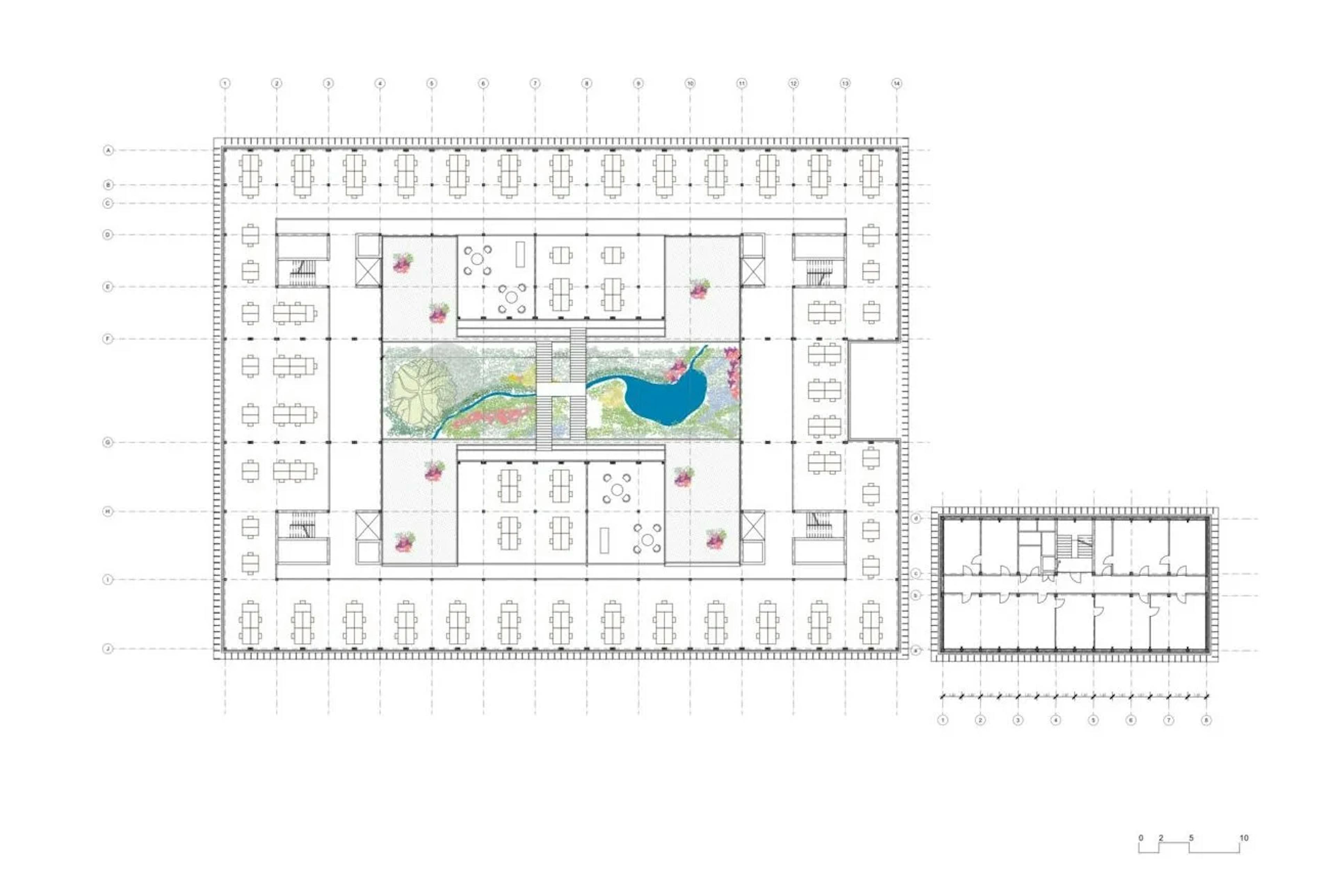 Innovationshub, Vorstudie, Bauplan