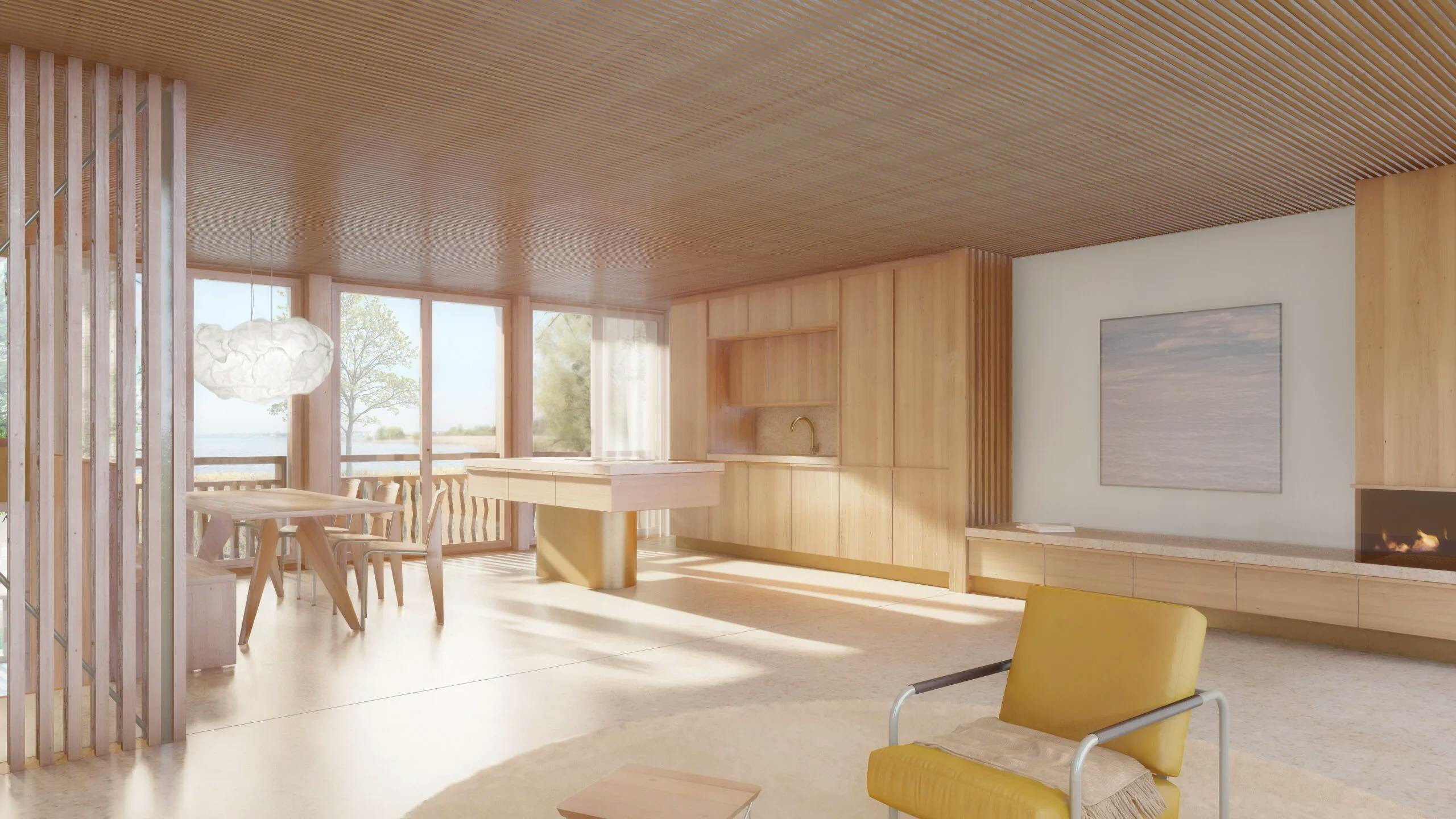 Einfamilienhäuser, Egnach, Visualisierung Innenansicht