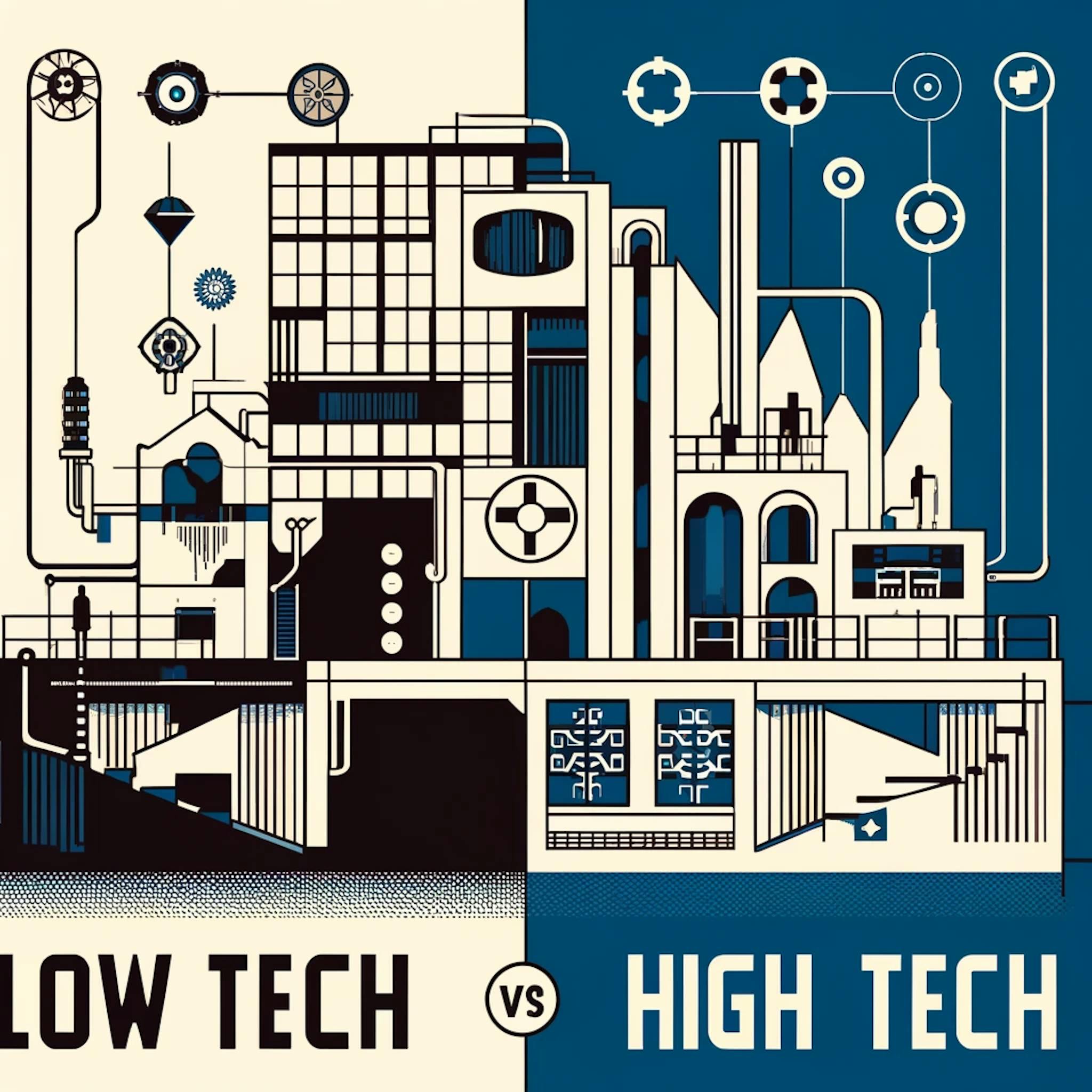 Low Tech vs. High Tech Bild