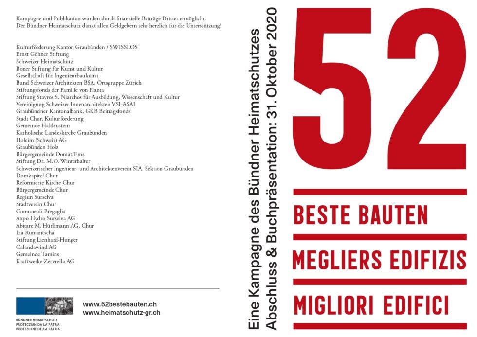 Flyer 52 Beste Bauten