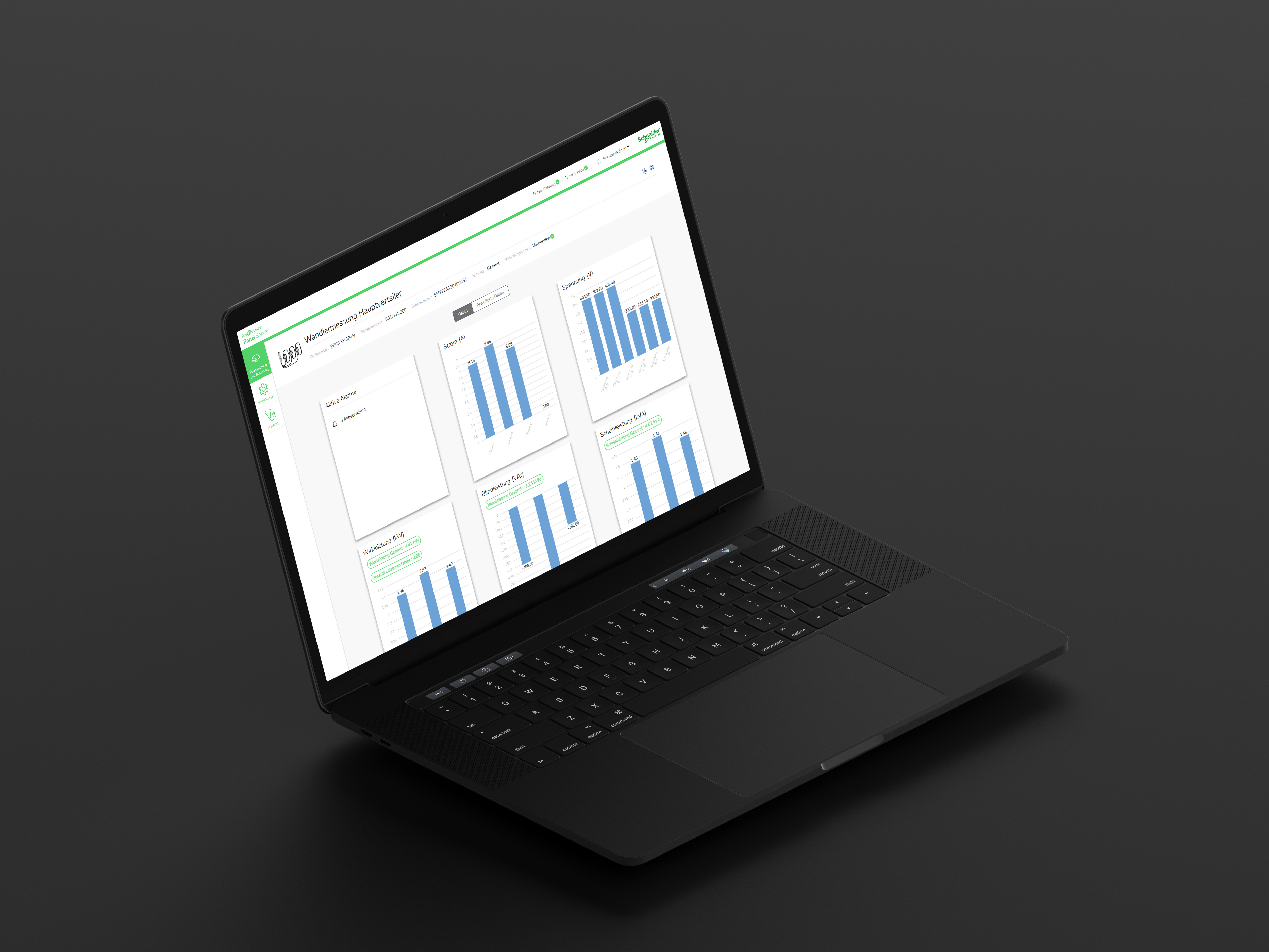 Energie Monitoring App Wandlermessung