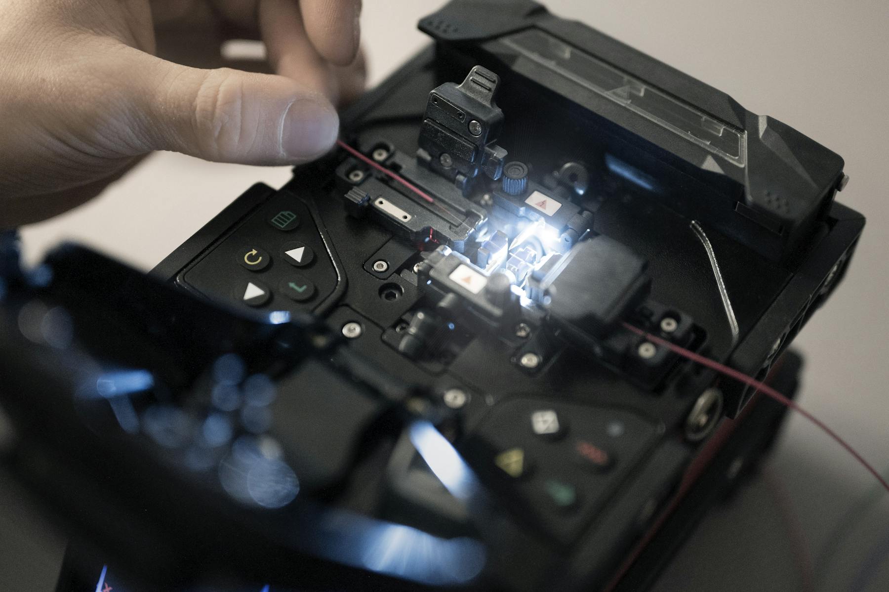 Glasfaser Spleißgerät