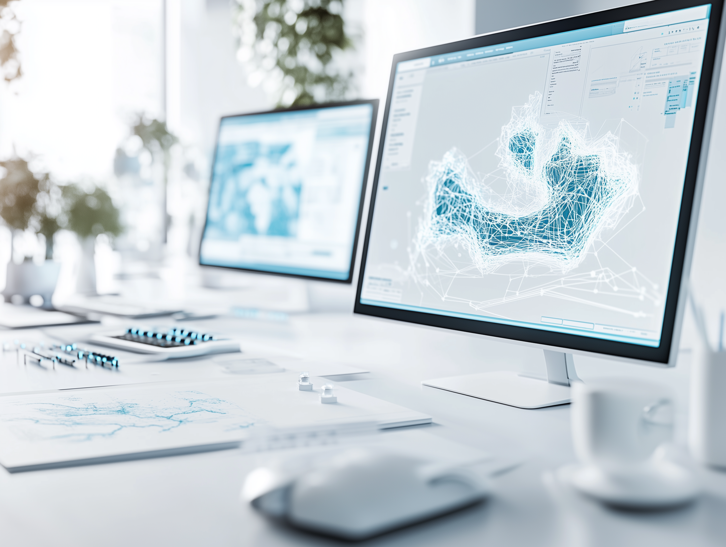Glasfaser Planungsoberfläche mit Beratung
