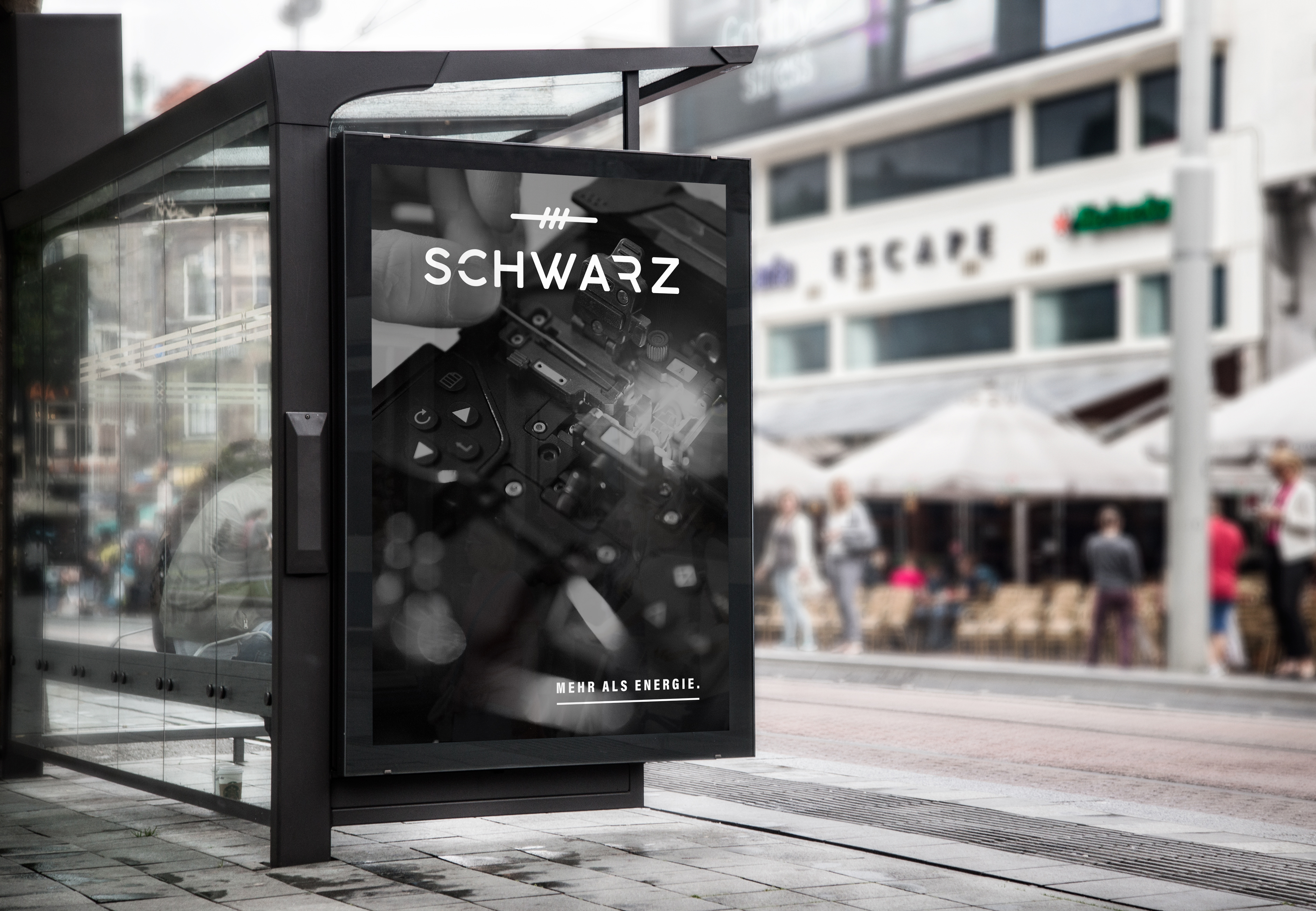 Digital Signage Bushaltestelle