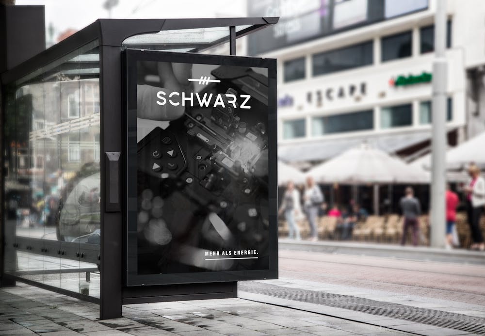 Digital Signage Bushaltestelle