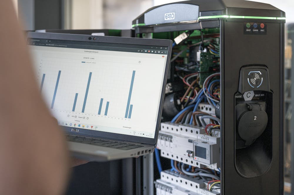 Konfiguration einer Elektroladestation über das Netzwerk