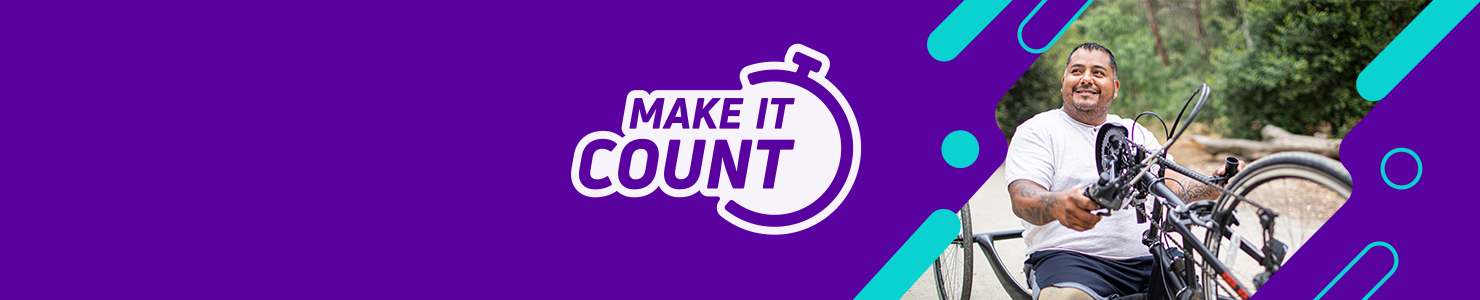 Scope Make It Count - disability in sport header banner