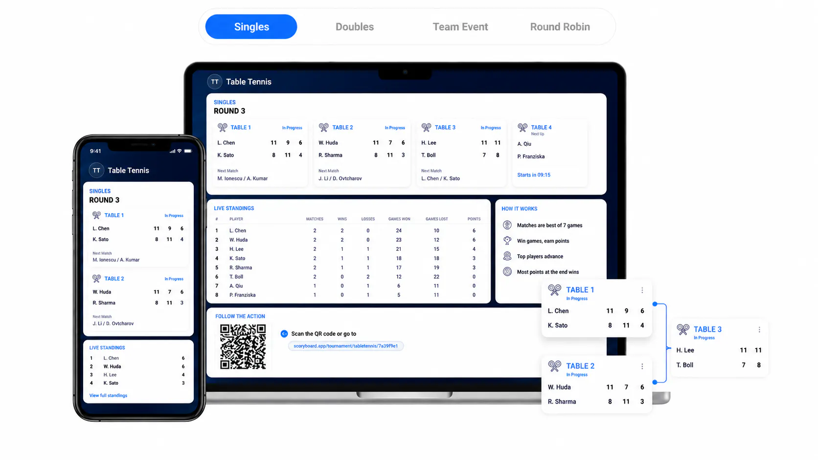 Create Your Table Tennis Tournament Your Way