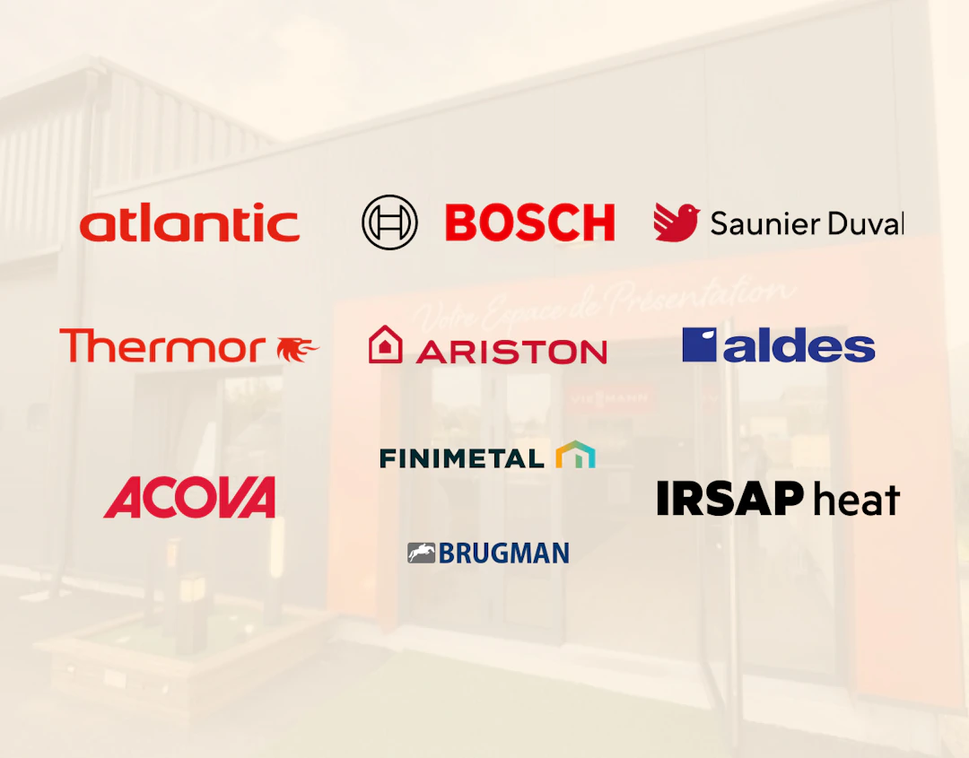 Marques partenaire chauffage : Atlantic, Bosch, Saunier Duval, Thermor, Aldes ...