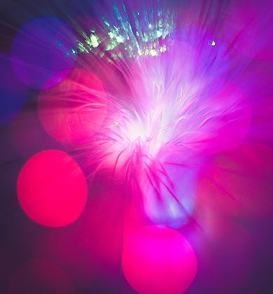 Data sharing concept image - Fibre optic cables