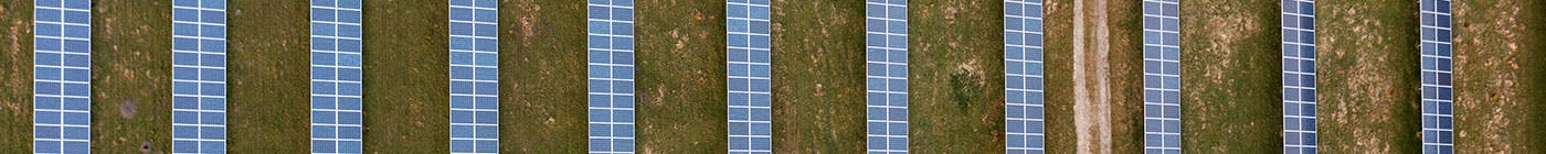 Solar farm from above