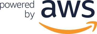Powered by AWS logo