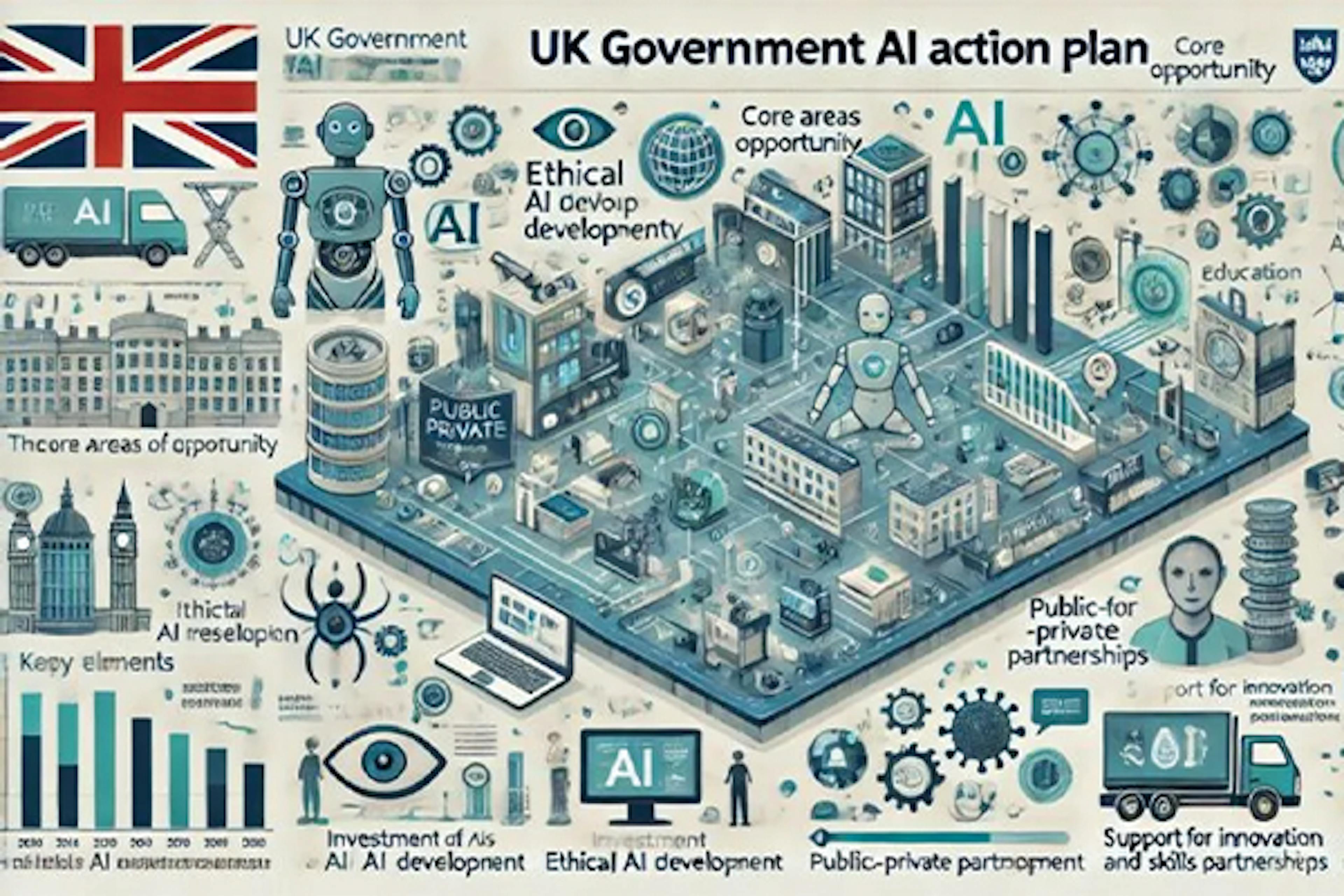 Concept image of UK Government's AI Action Plan