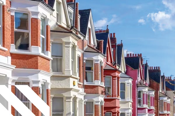 Terraced row of houses