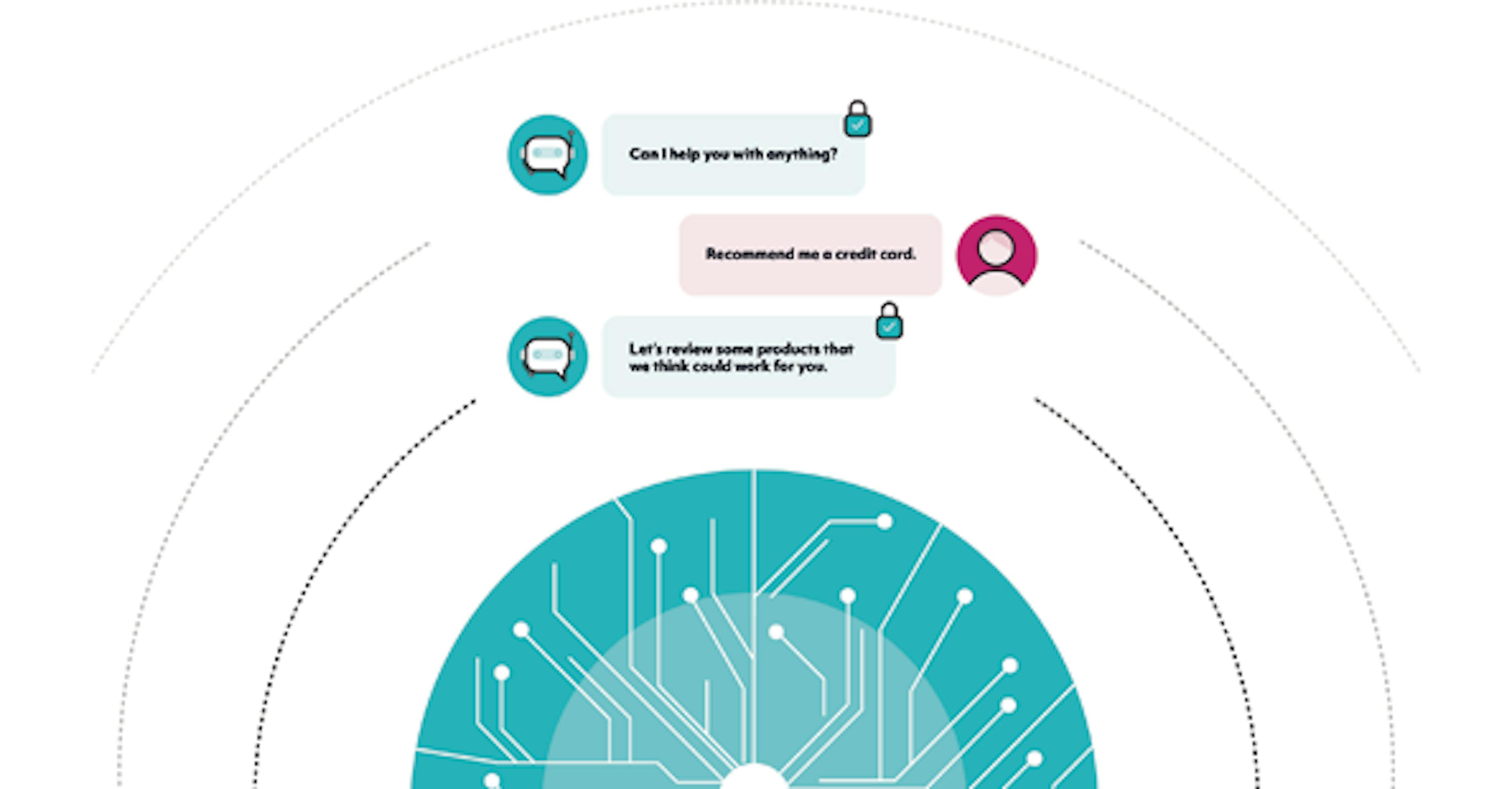 GenAI chatbot concept illustration