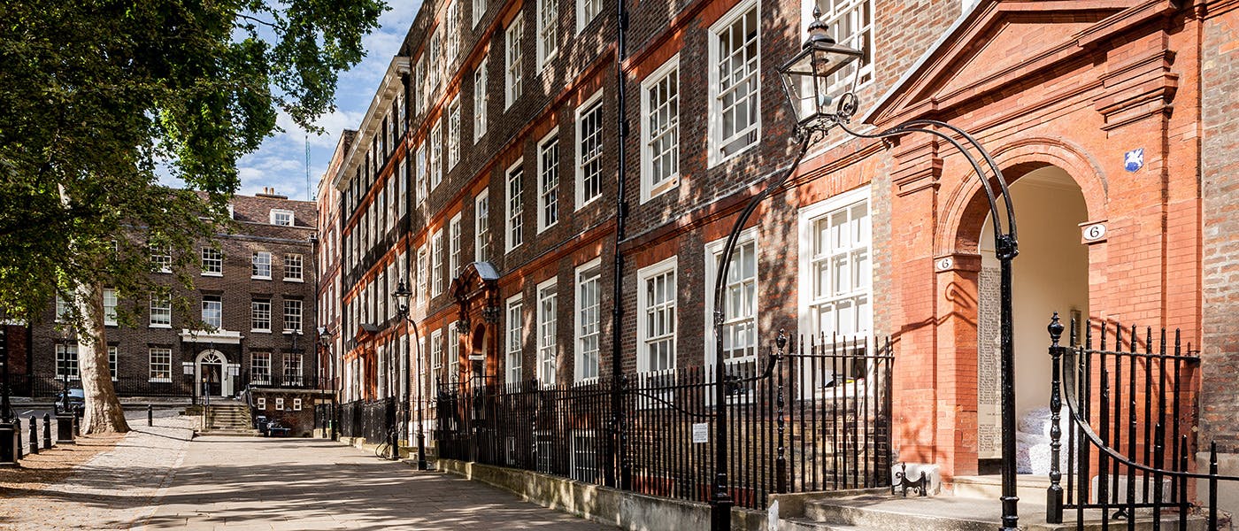 Photo of Kings Bench Walk in the Inns of Court, London's legal district