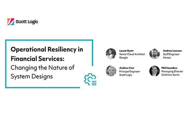 Graphic with webinar title and speakers