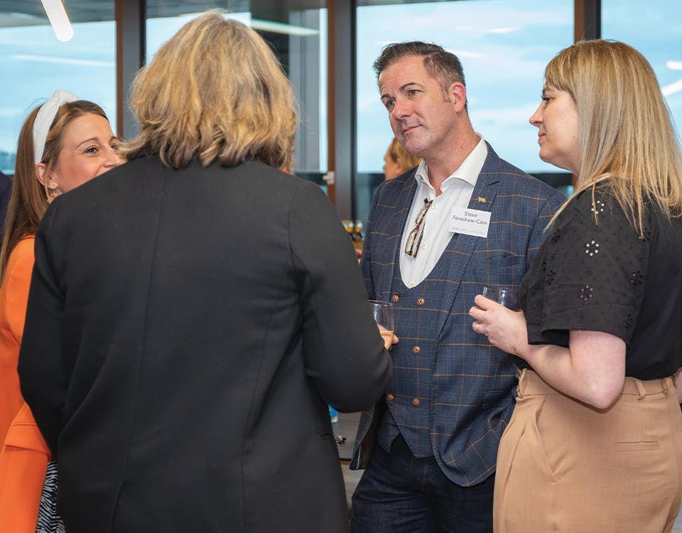 CEO Steve Foreshew-Cain in discussion
