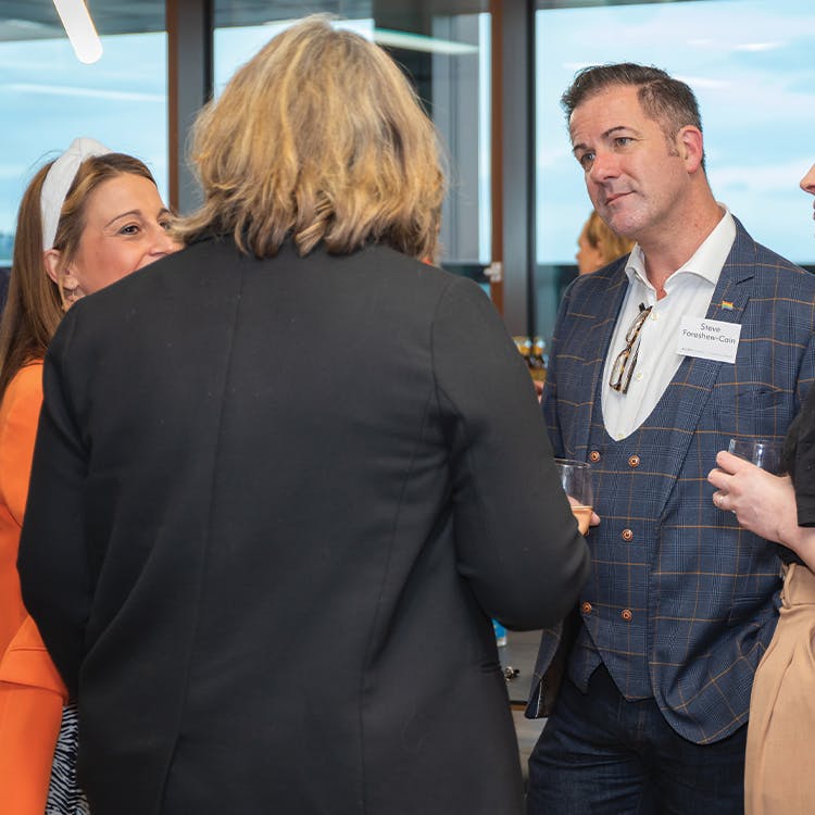CEO Steve Foreshew-Cain in discussion