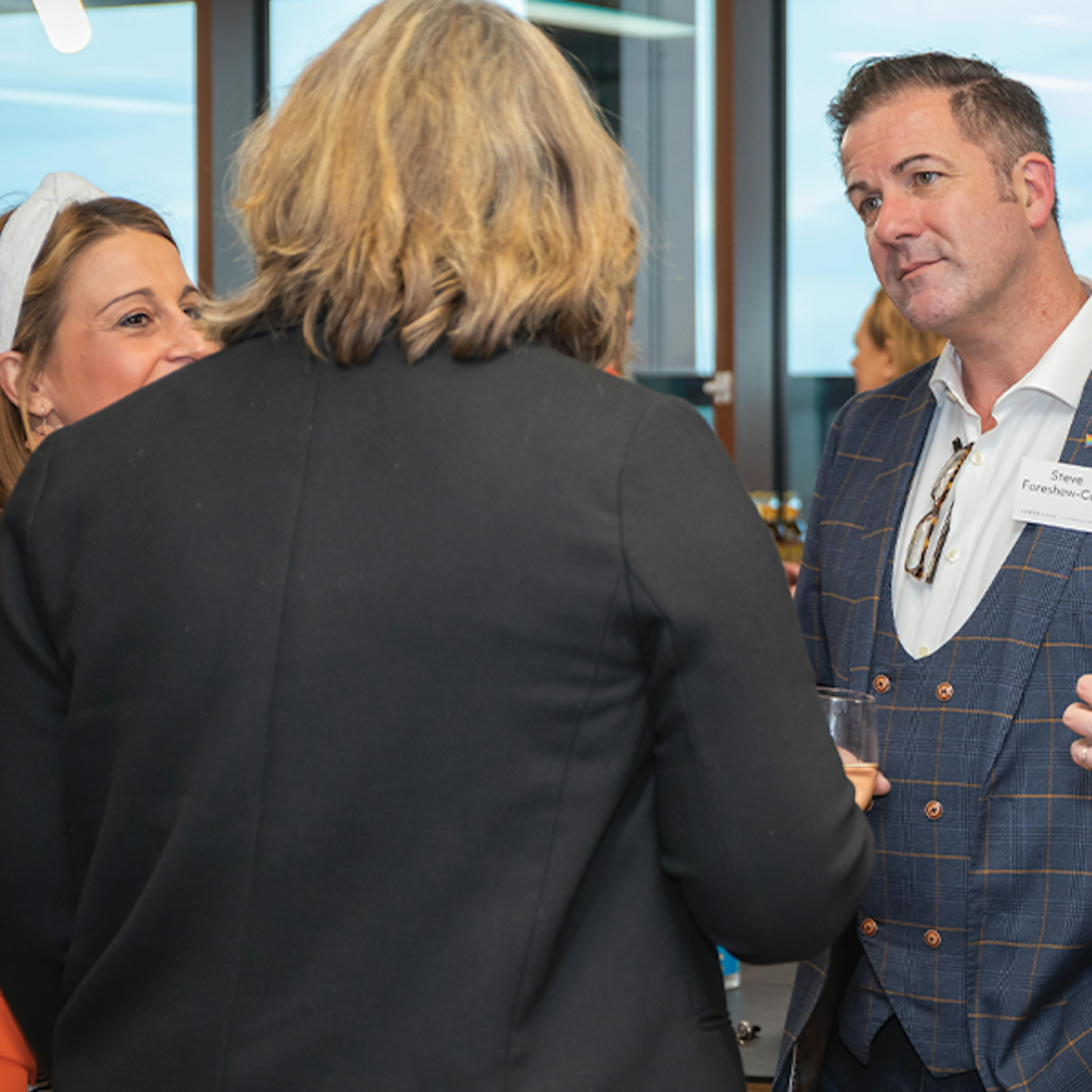 CEO Steve Foreshew-Cain in discussion