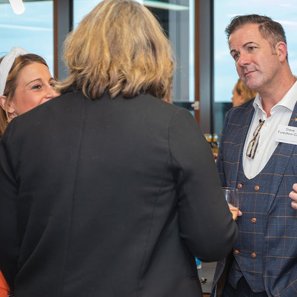 CEO Steve Foreshew-Cain in discussion