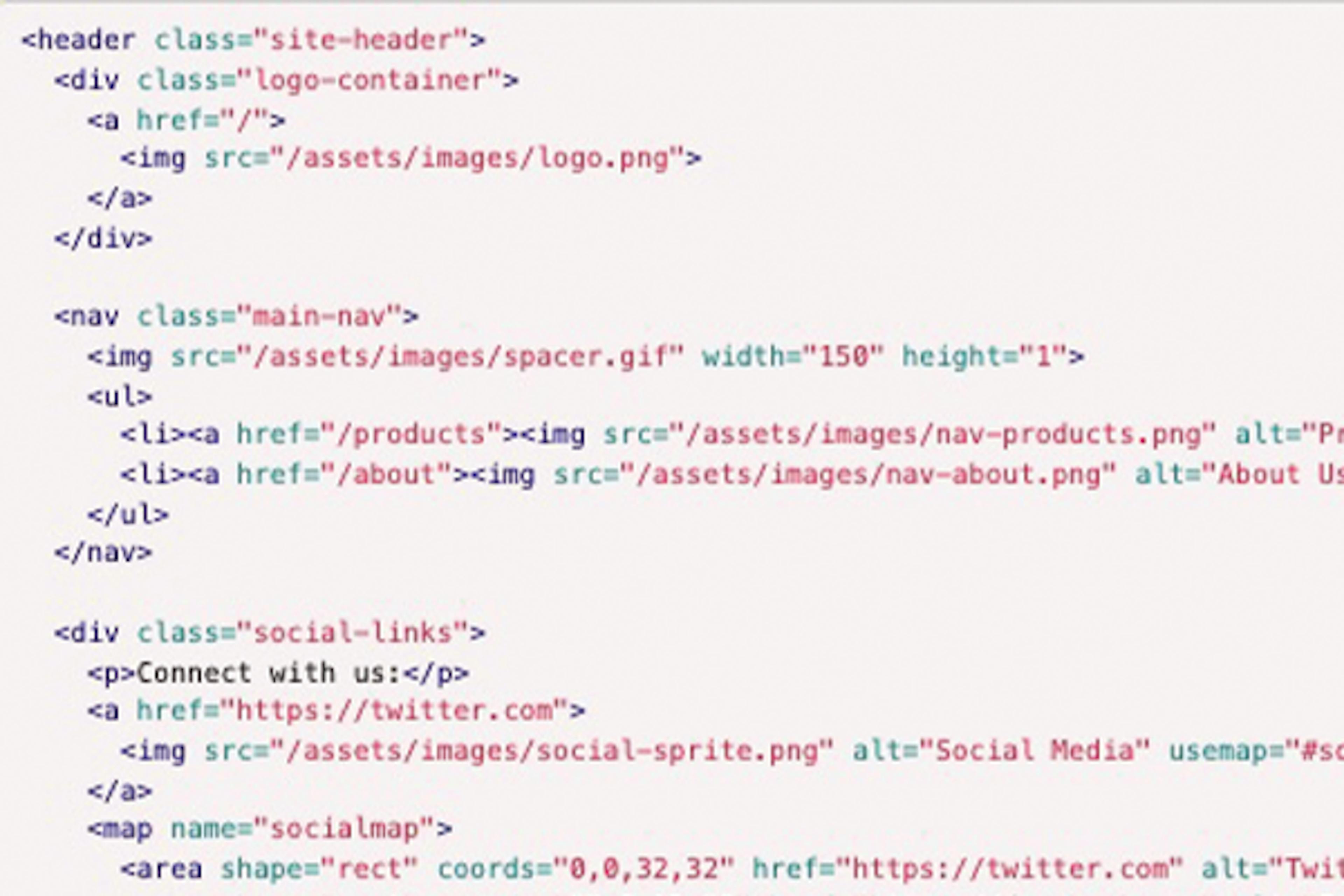HTML code