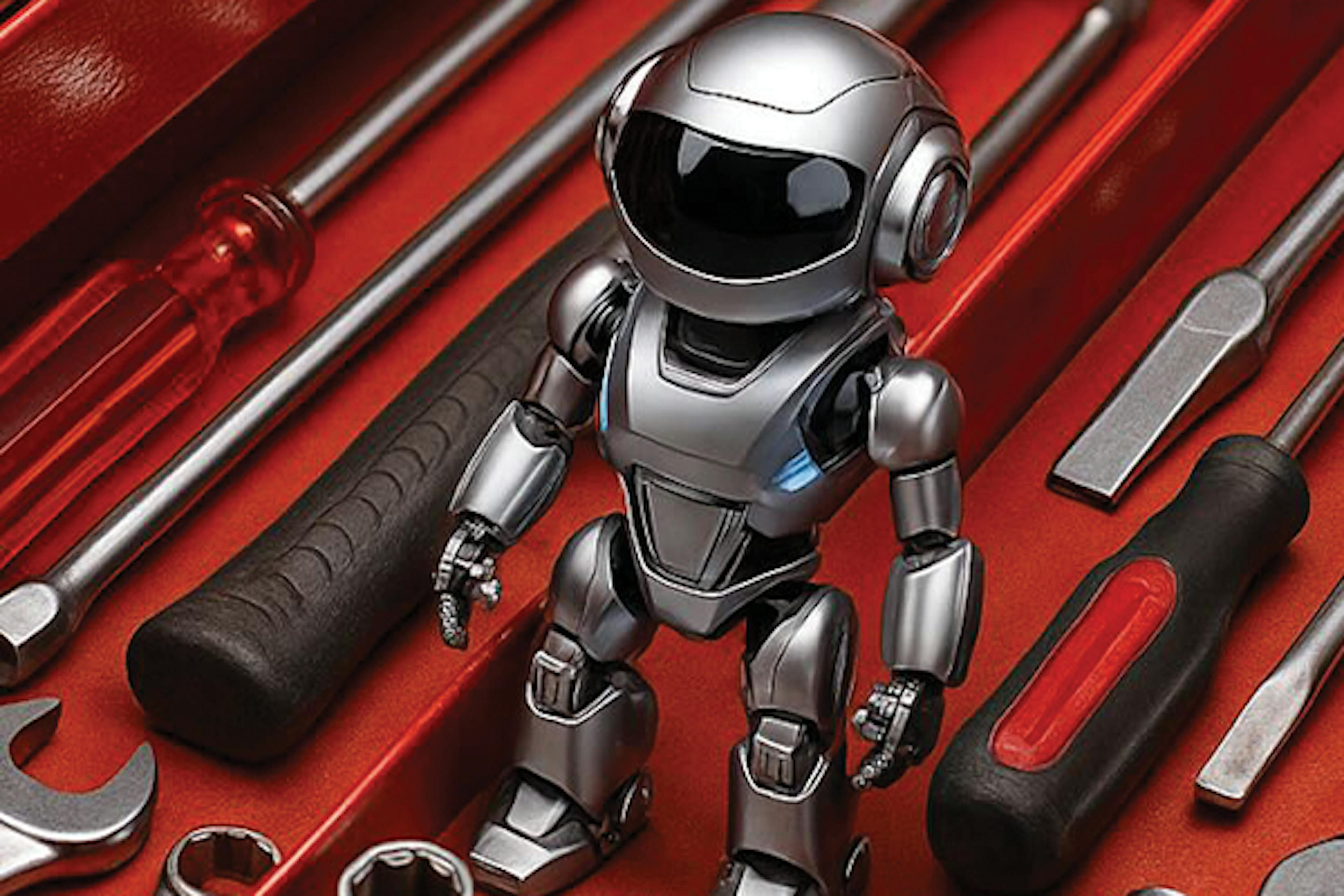 Robot in toolbox