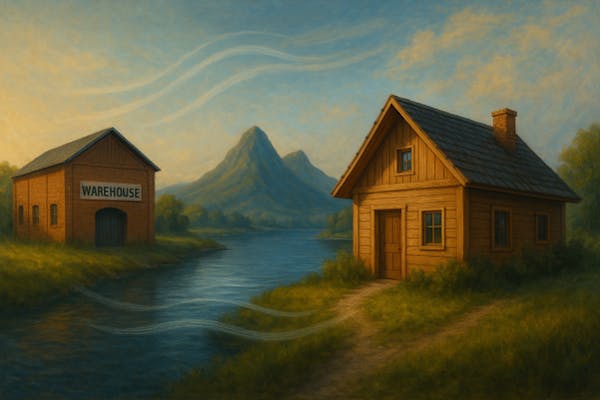 Data lakehouse concept created by GenAI