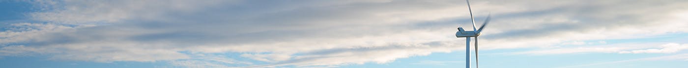 Wind Turbine beyond Long Crags, near Sweethope Loughs in Northumberland