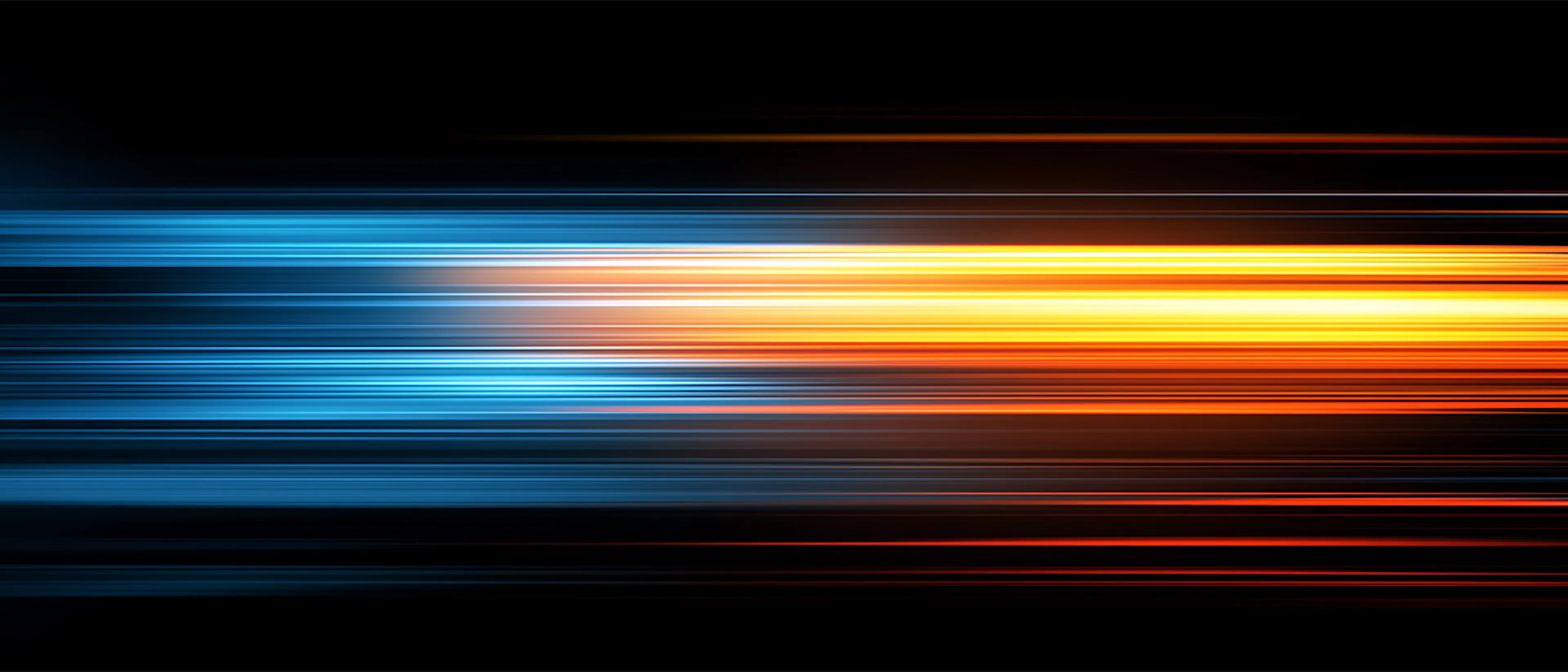 Lines of light connoting speed