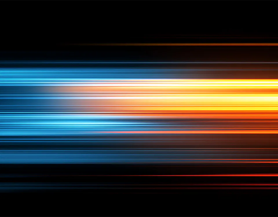 Lines of light connoting speed