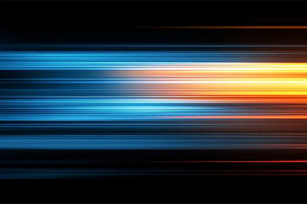 Lines of light connoting speed