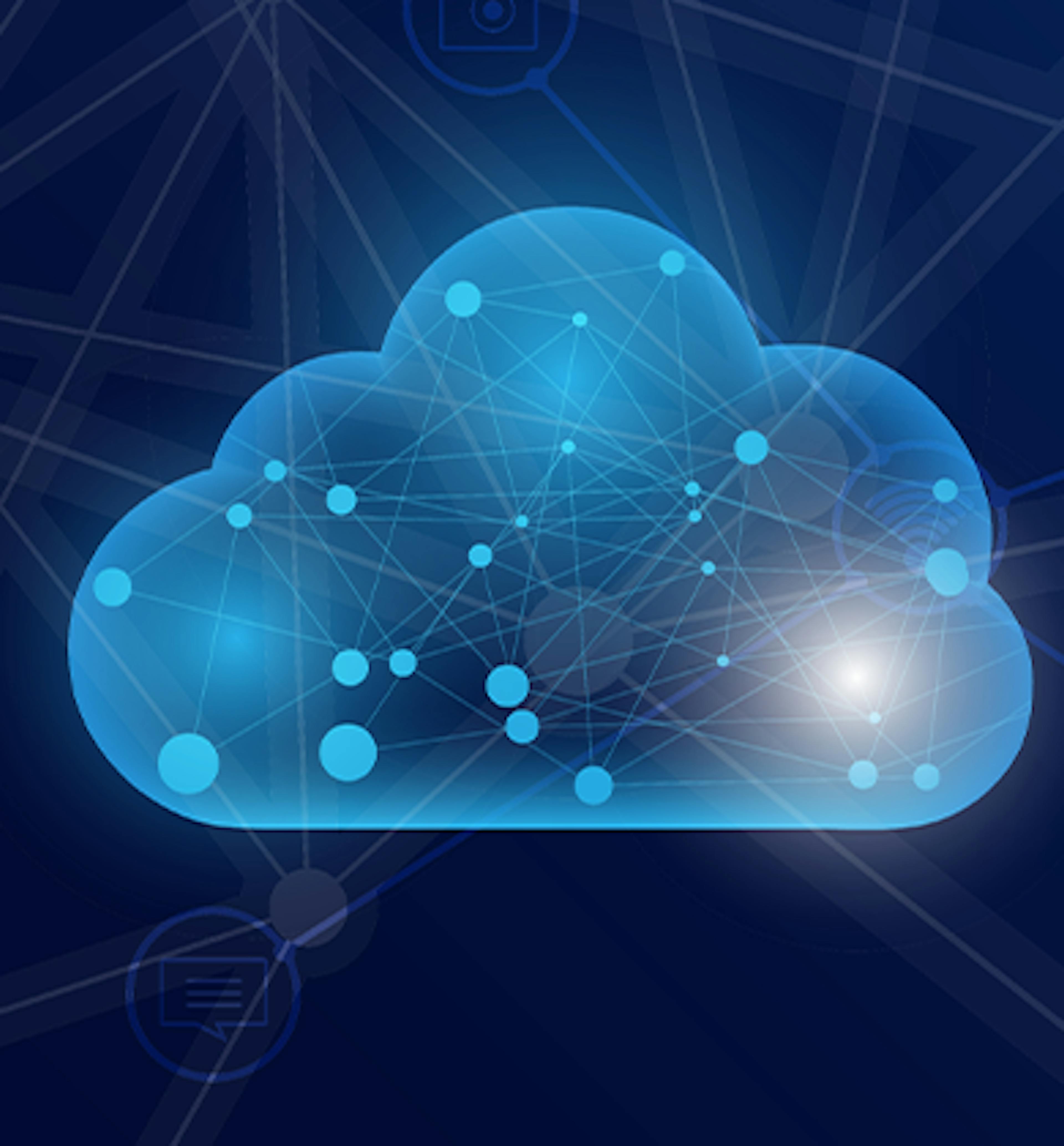 Cloud computing concept image