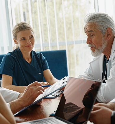 Meeting between medical professionals