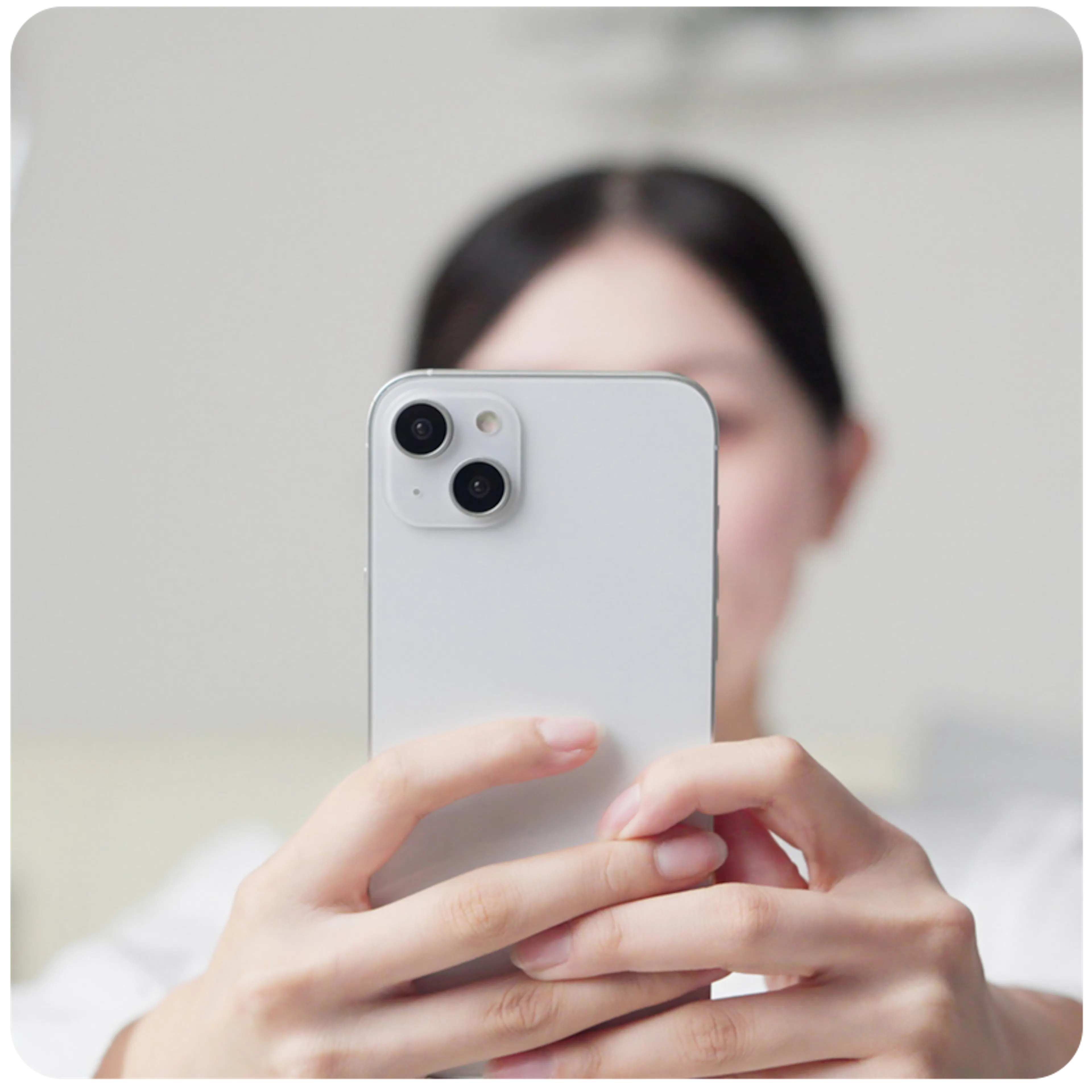 woman taking a selfie