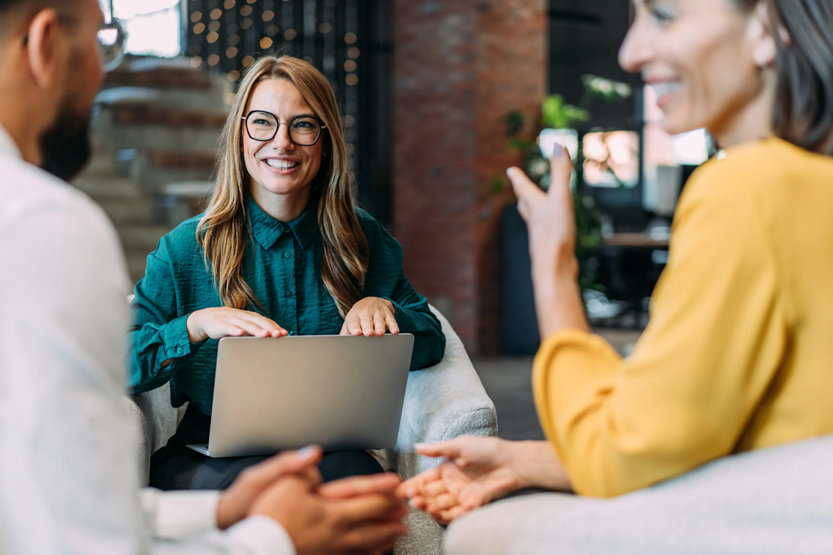 business partners working at a conference table