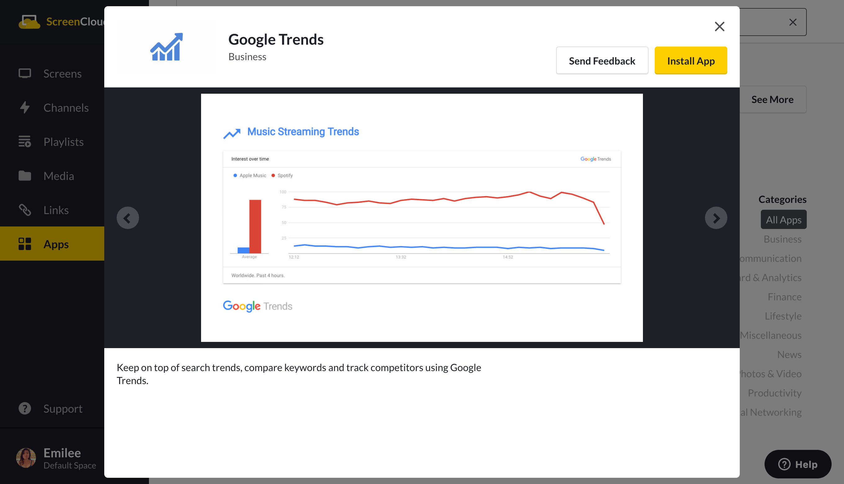 si there a google trends app