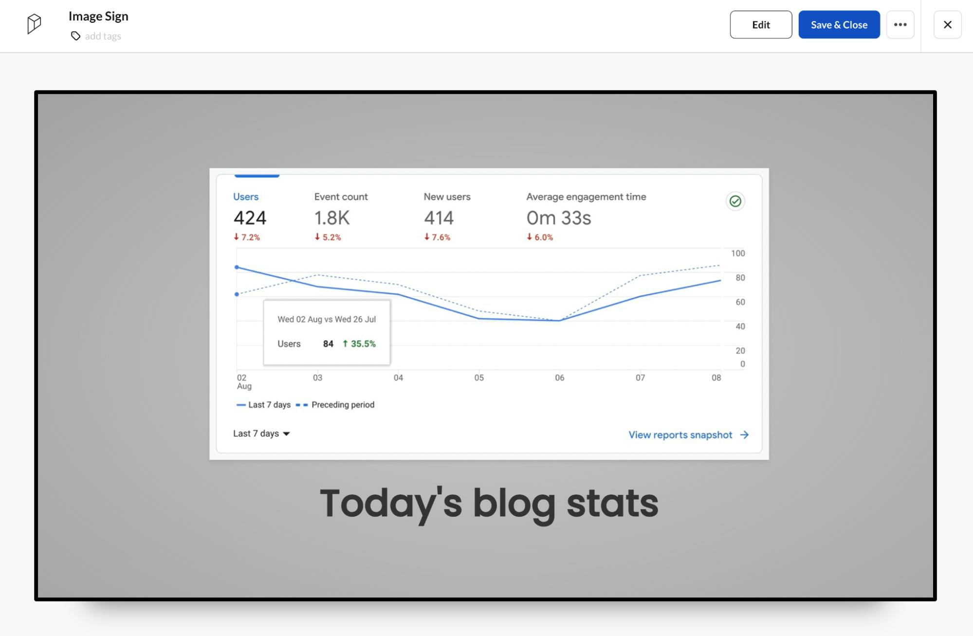 Google Analytics in ScreenCloud digital signage
